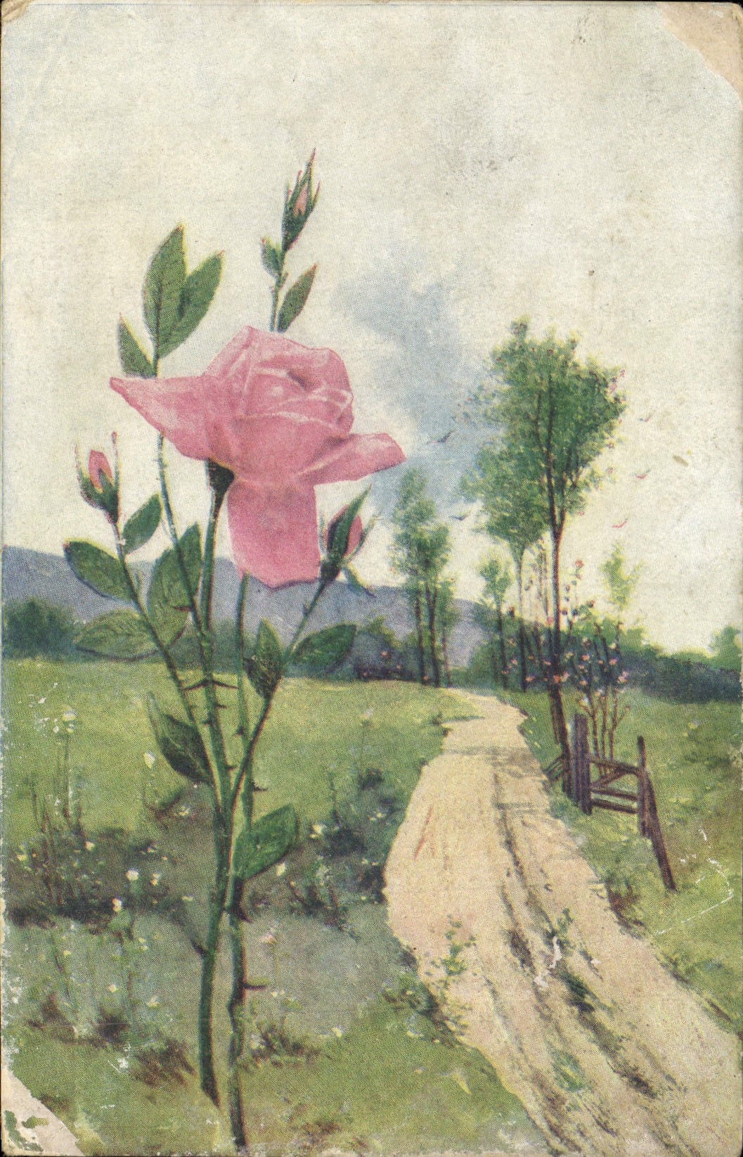 CPA Fantaisie Fleurs