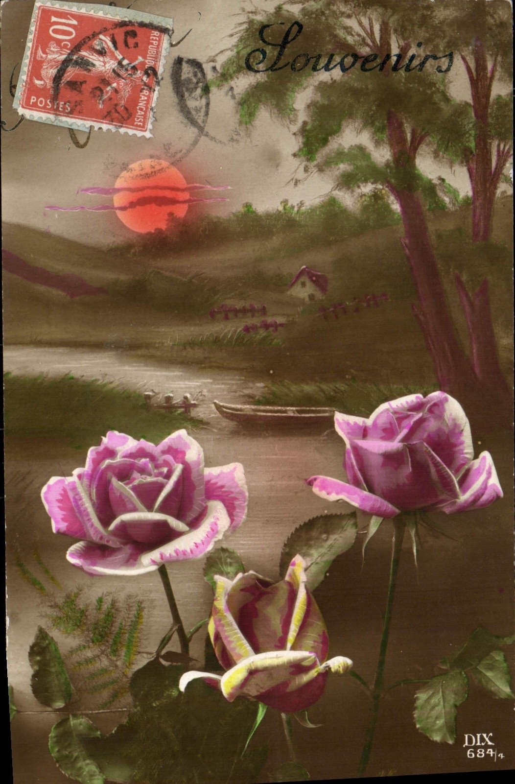 CPA Fantaisie Fleurs