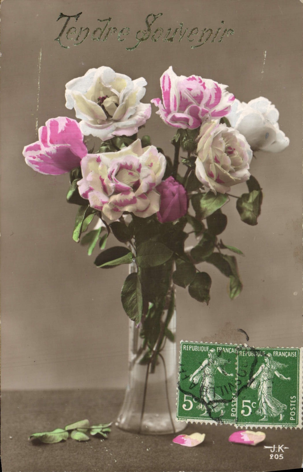 CPA Fantaisie Fleurs