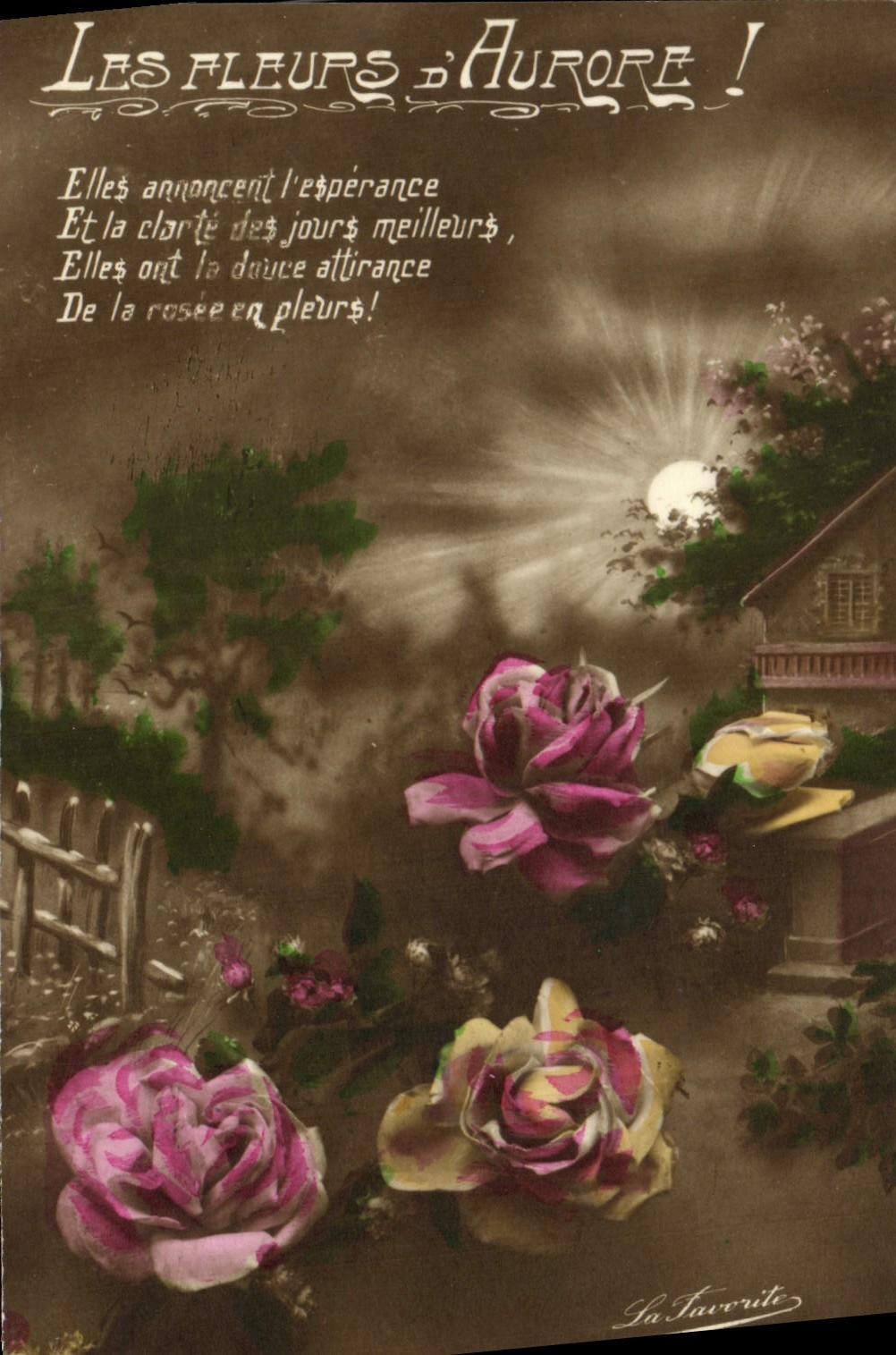 CPA Fantaisie Fleurs