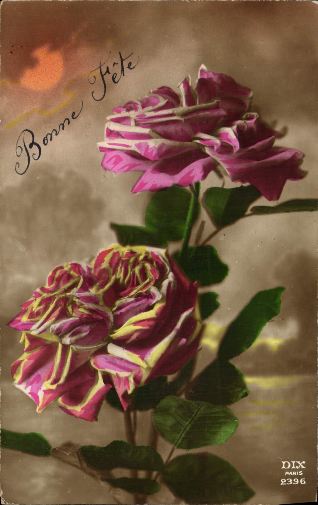 CPA Fantaisie Fleurs