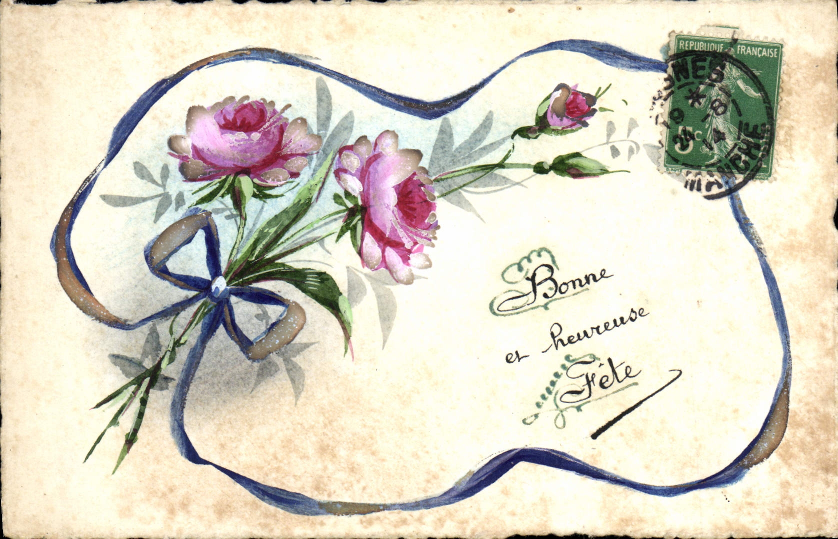 CPA Fantaisie Fleurs