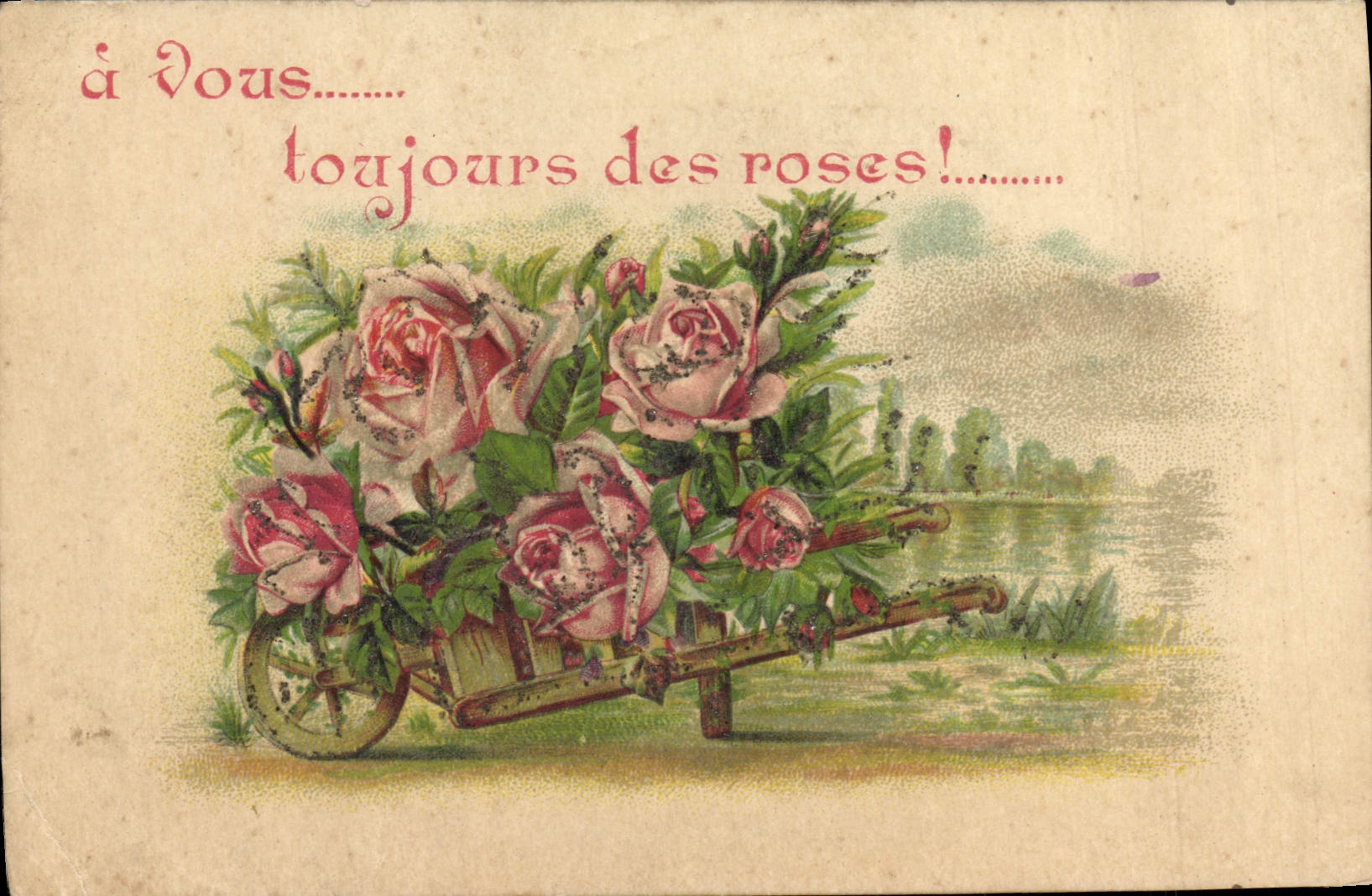 CPA Fantaisie Fleurs