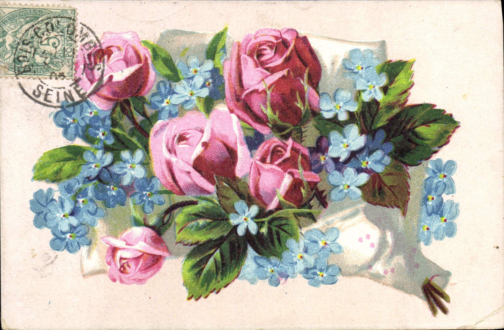 CPA Fantaisie Fleurs 