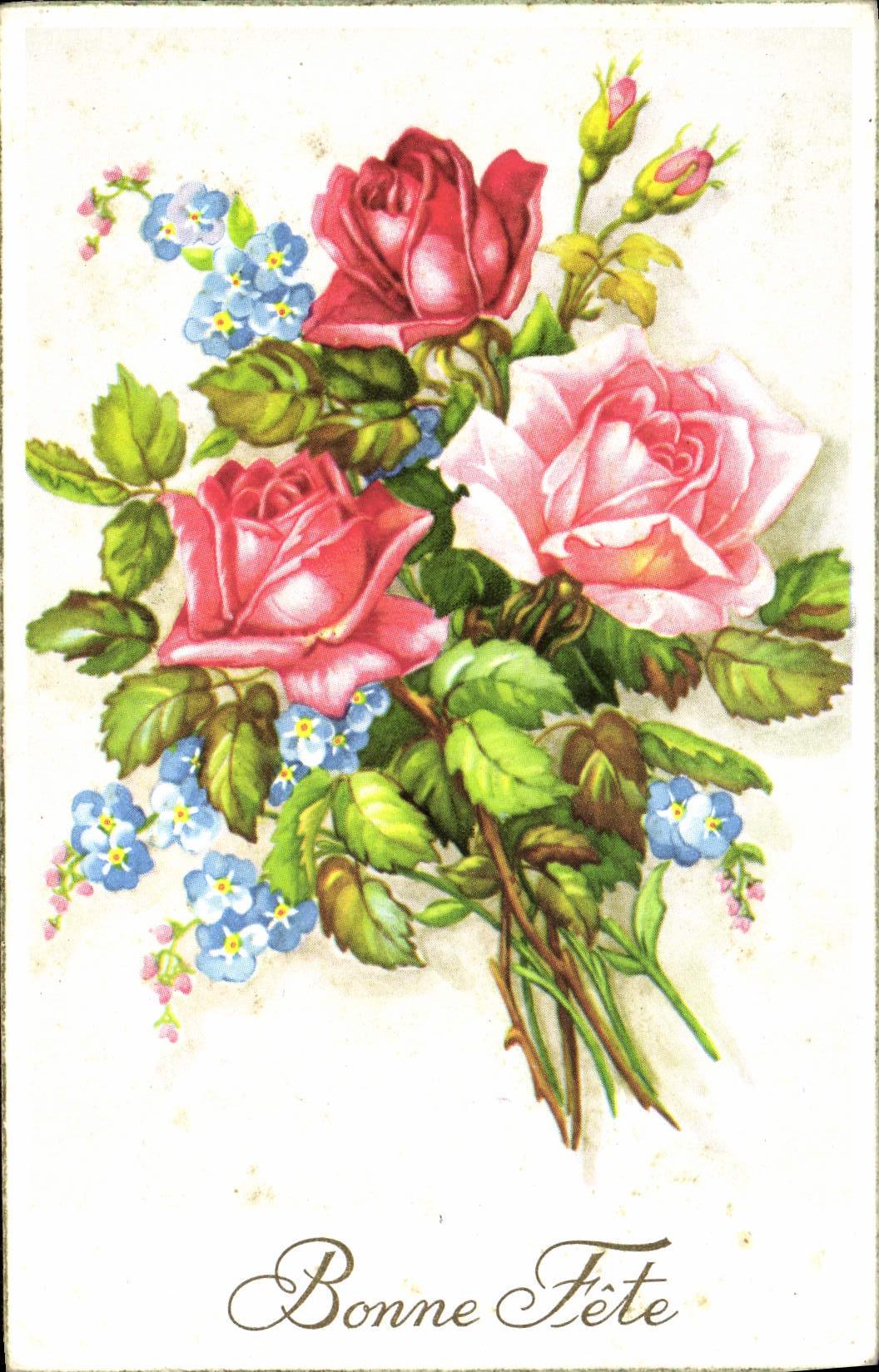 CPA Fantaisie Fleurs 