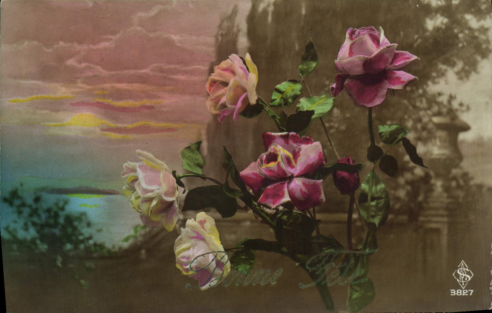 CPA Fantaisie Fleurs 