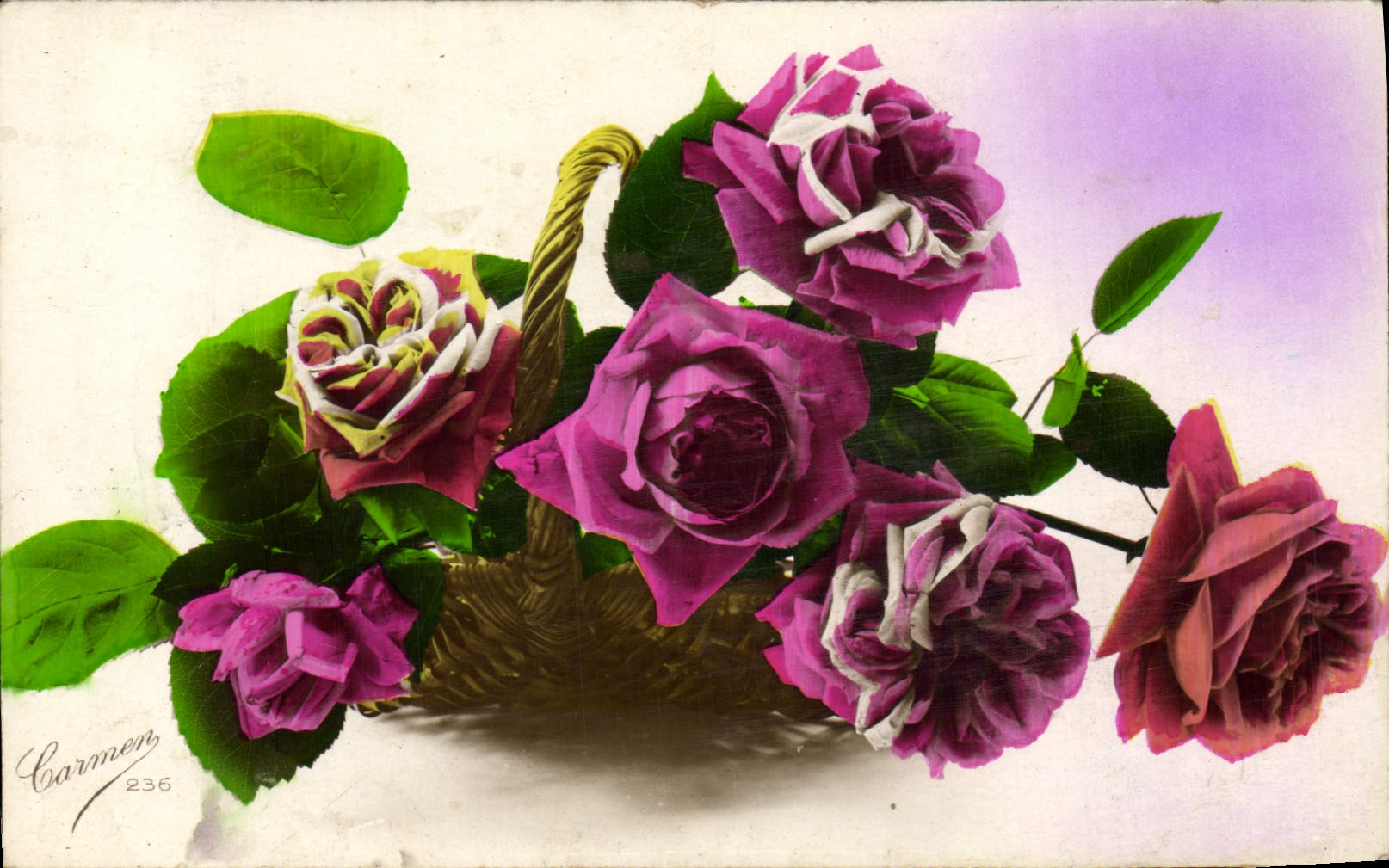 CPA Fantaisie Fleurs 