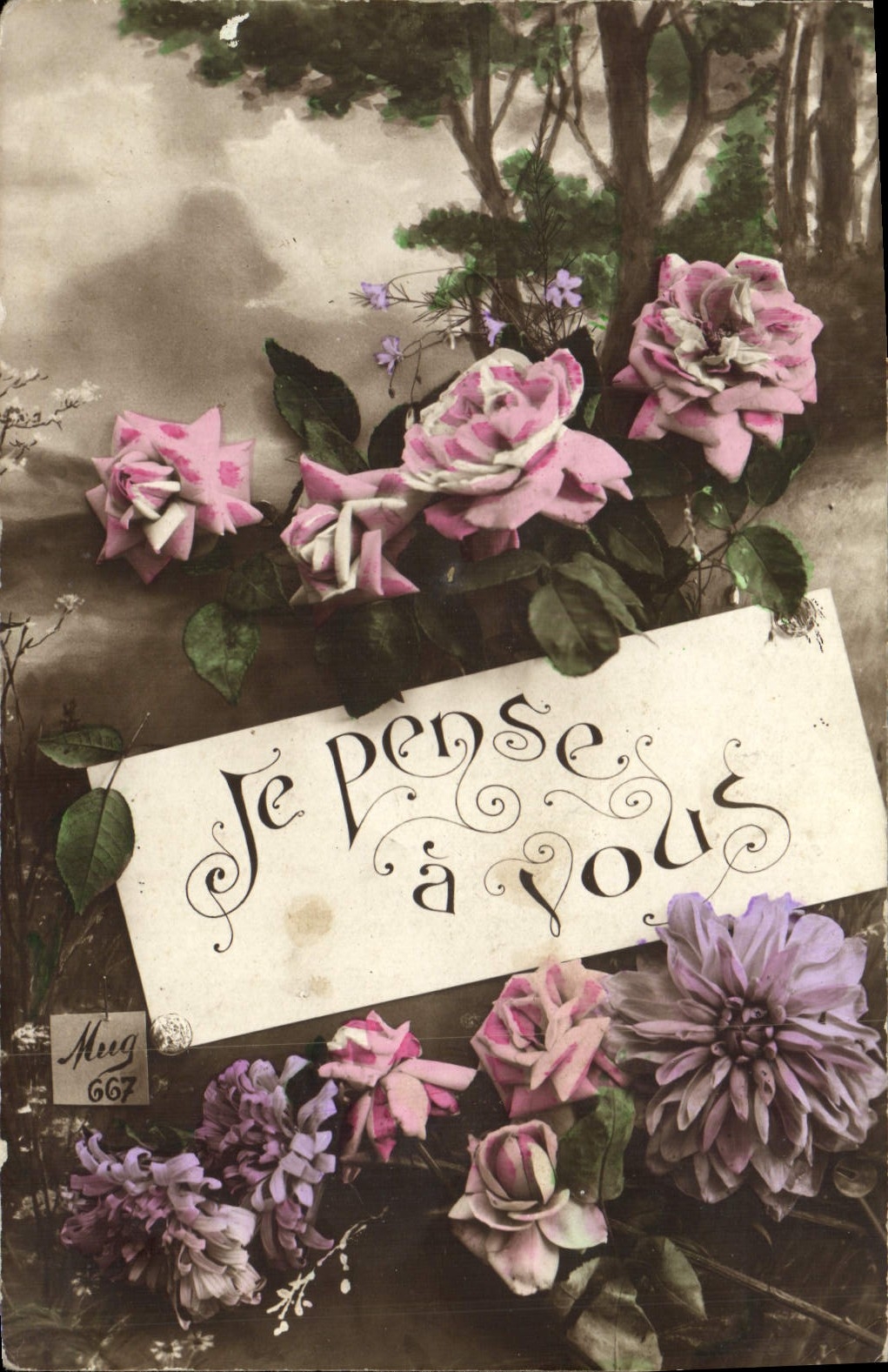 CPA Fantaisie Fleurs 