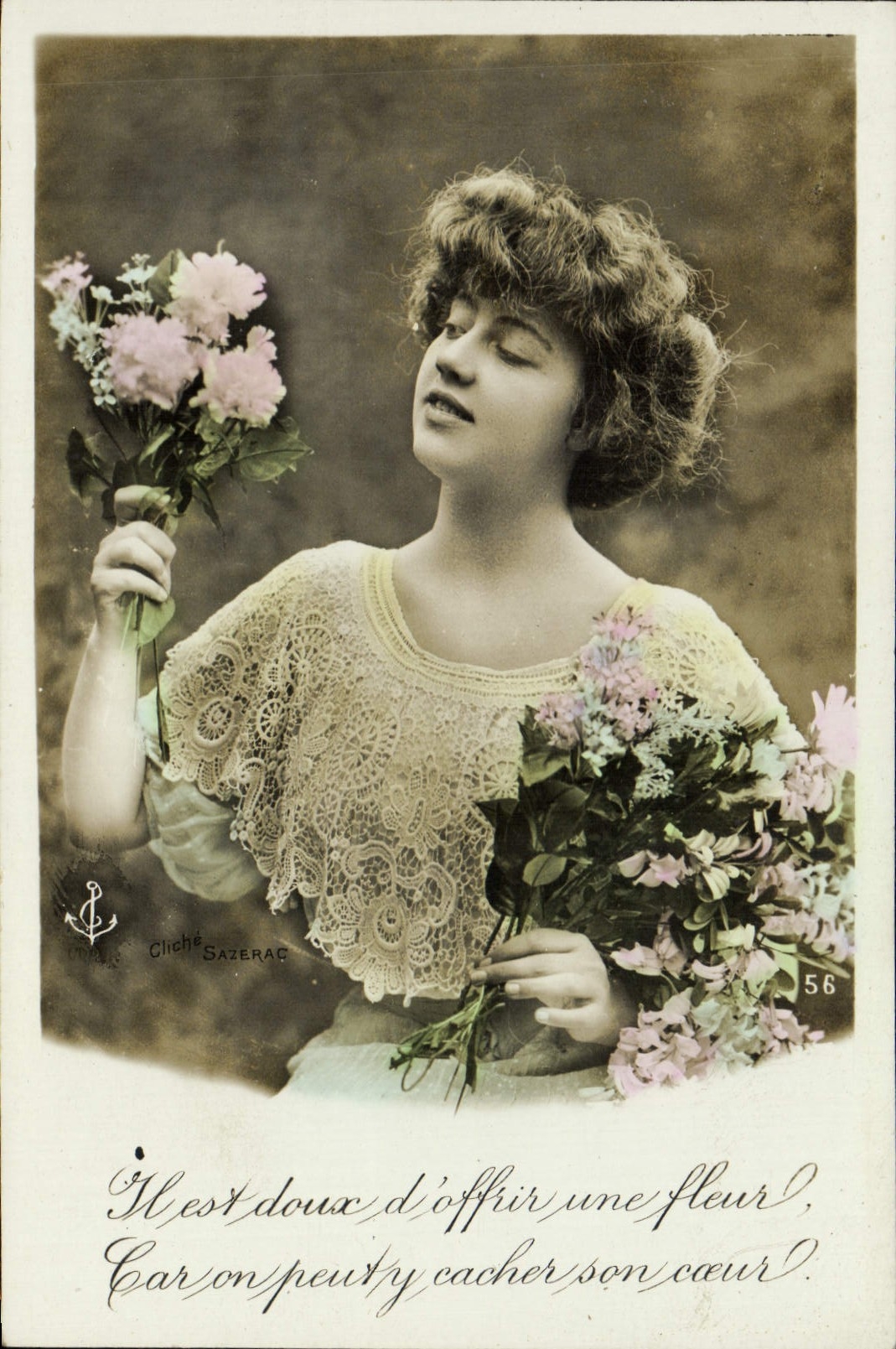 VINTAGE POSTCARD Fantasy Woman