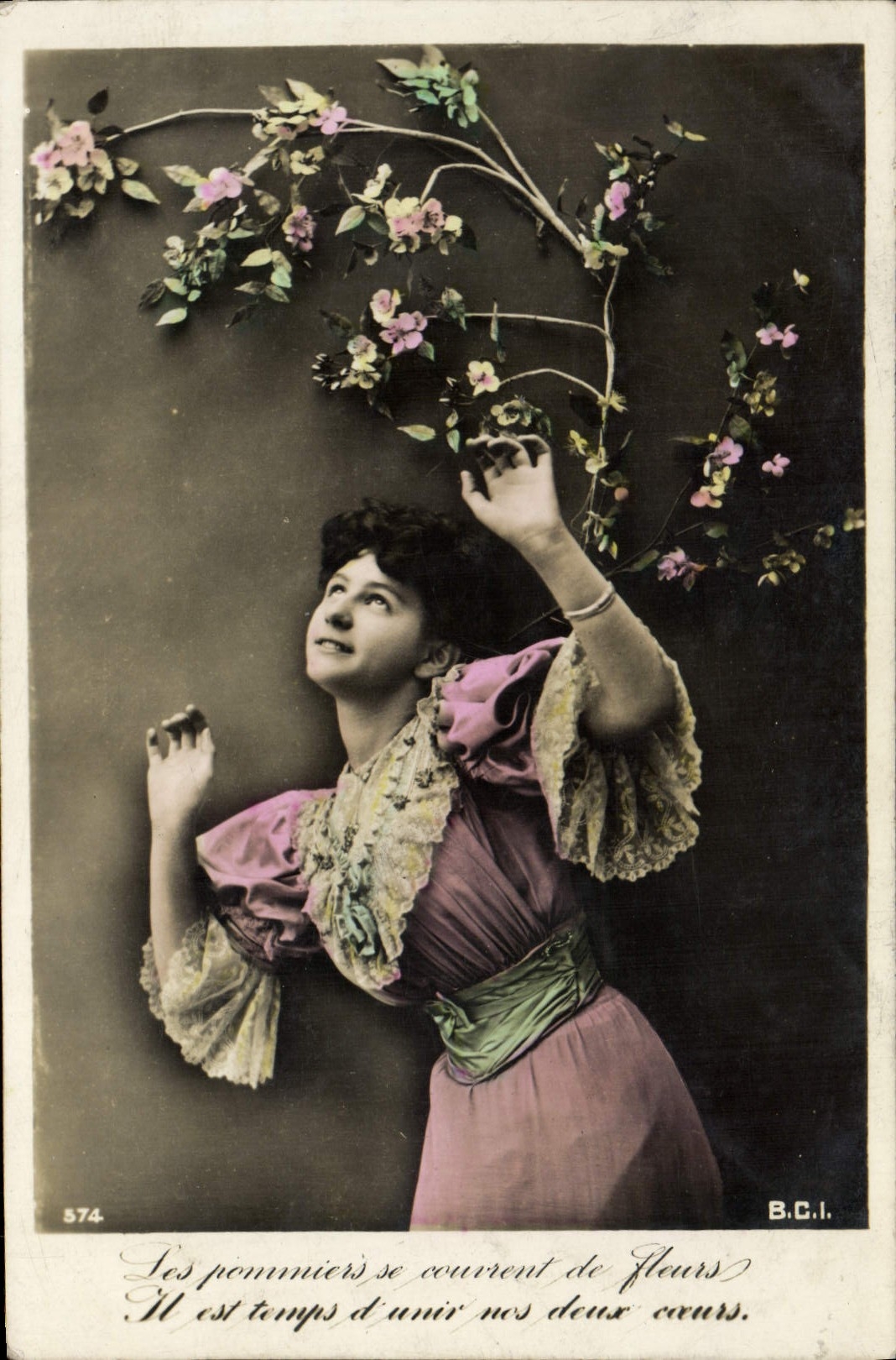 VINTAGE POSTCARD Fantasy Woman