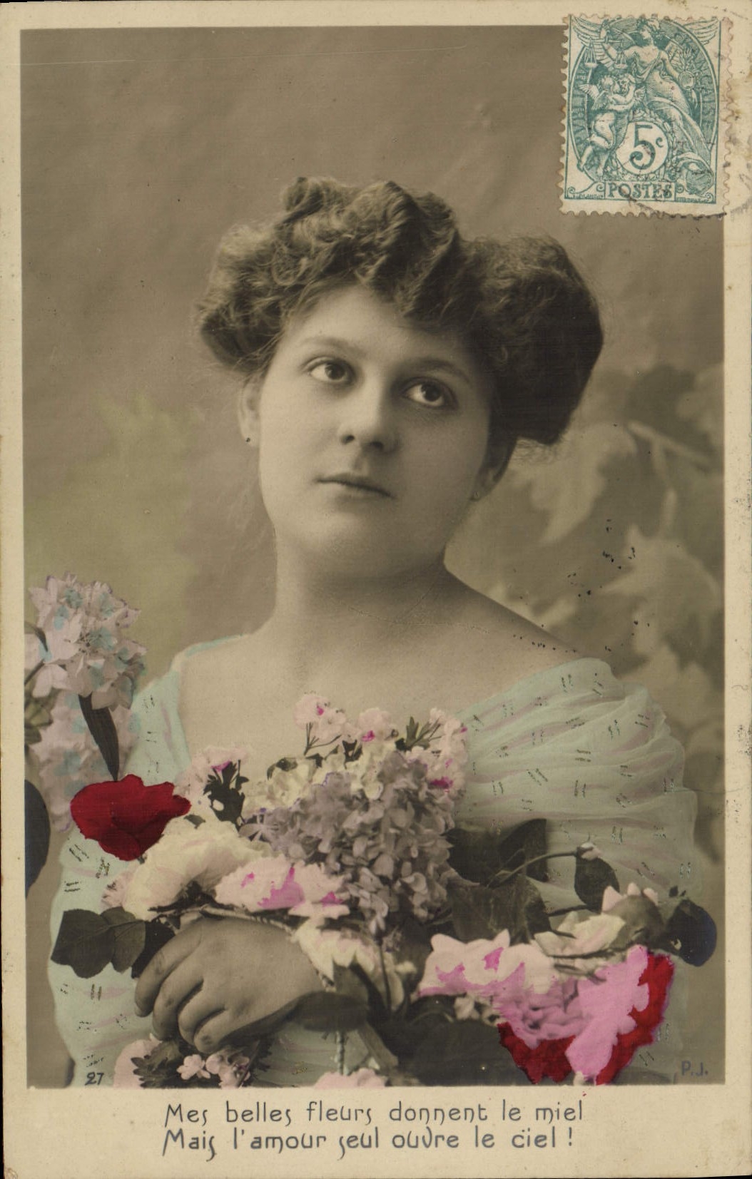 VINTAGE POSTCARD Fantasy Woman