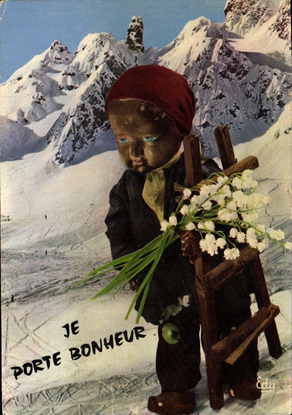 CPM Fantaisie Fleurs Muguet Ramoneur 