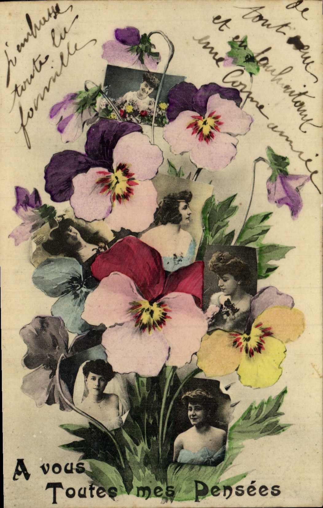 La fantasía de la POSTAL de la VENDIMIA florece a mujeres