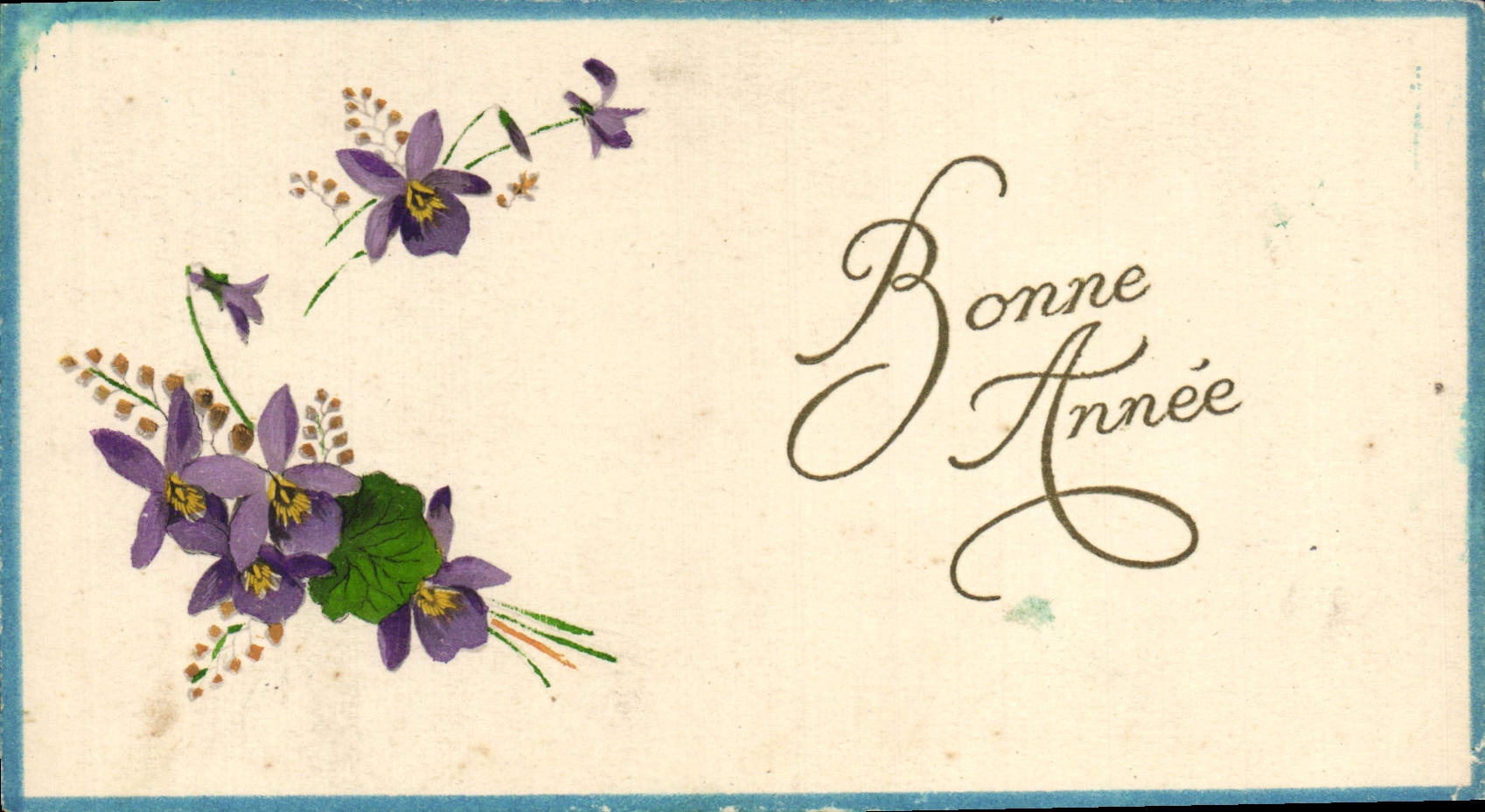 Flores de la fantasía de la POSTAL de la VENDIMIA