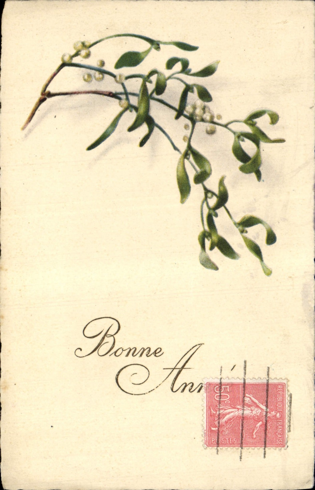 Flores de la fantasía de la POSTAL de la VENDIMIA