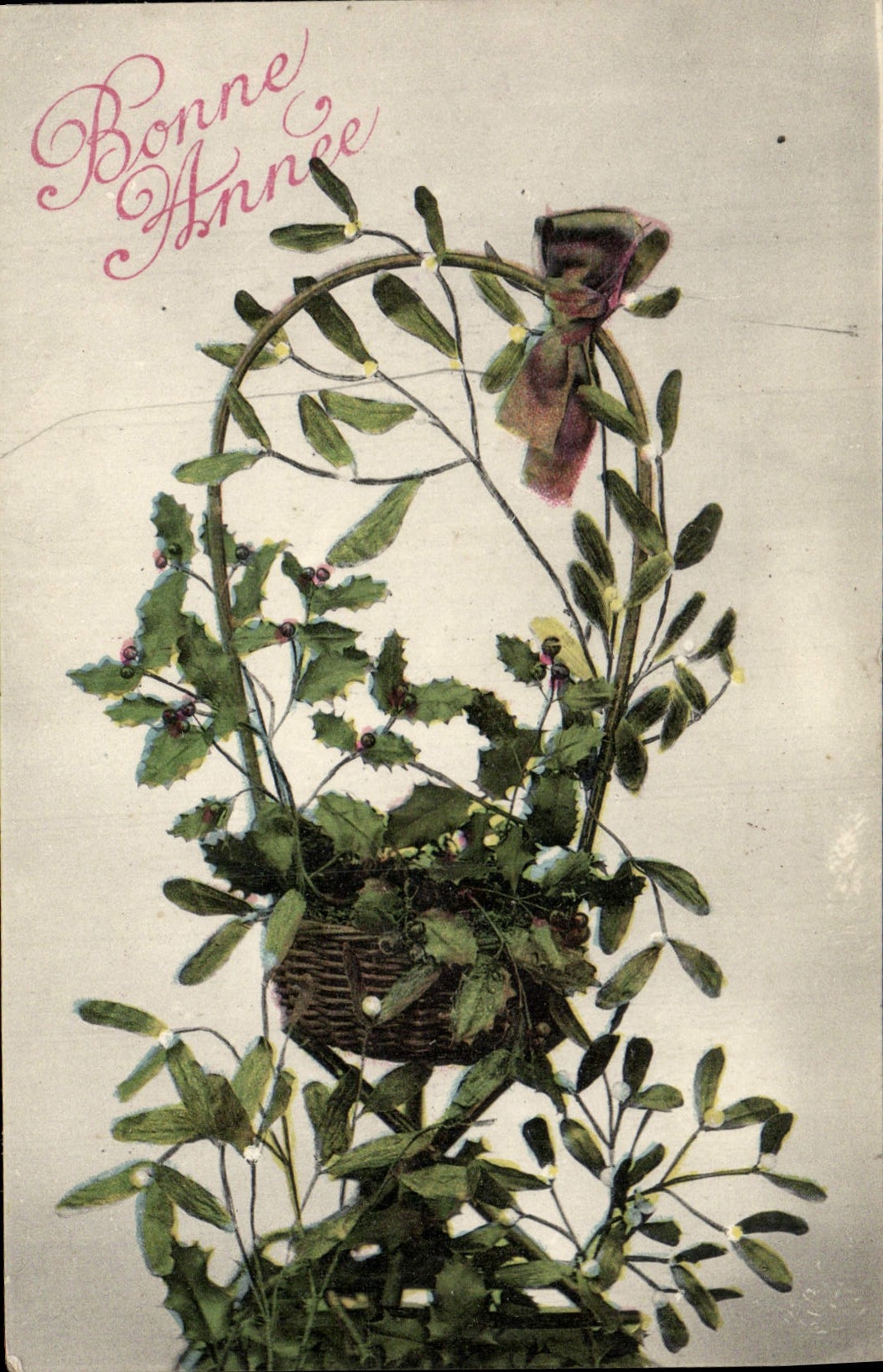 Flores de la fantasía de la POSTAL de la VENDIMIA