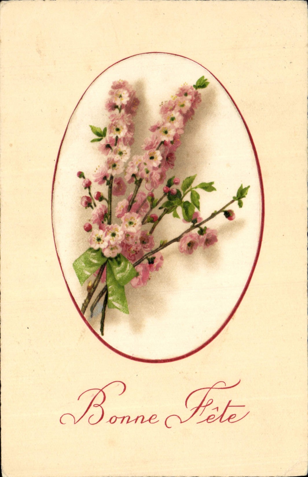 Flores de la fantasía de la POSTAL de la VENDIMIA