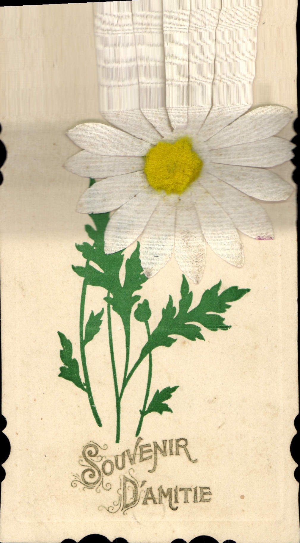 Flores de la fantasía de la POSTAL de la VENDIMIA