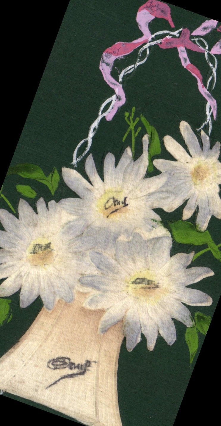 Flores de la fantasía de la POSTAL de la VENDIMIA