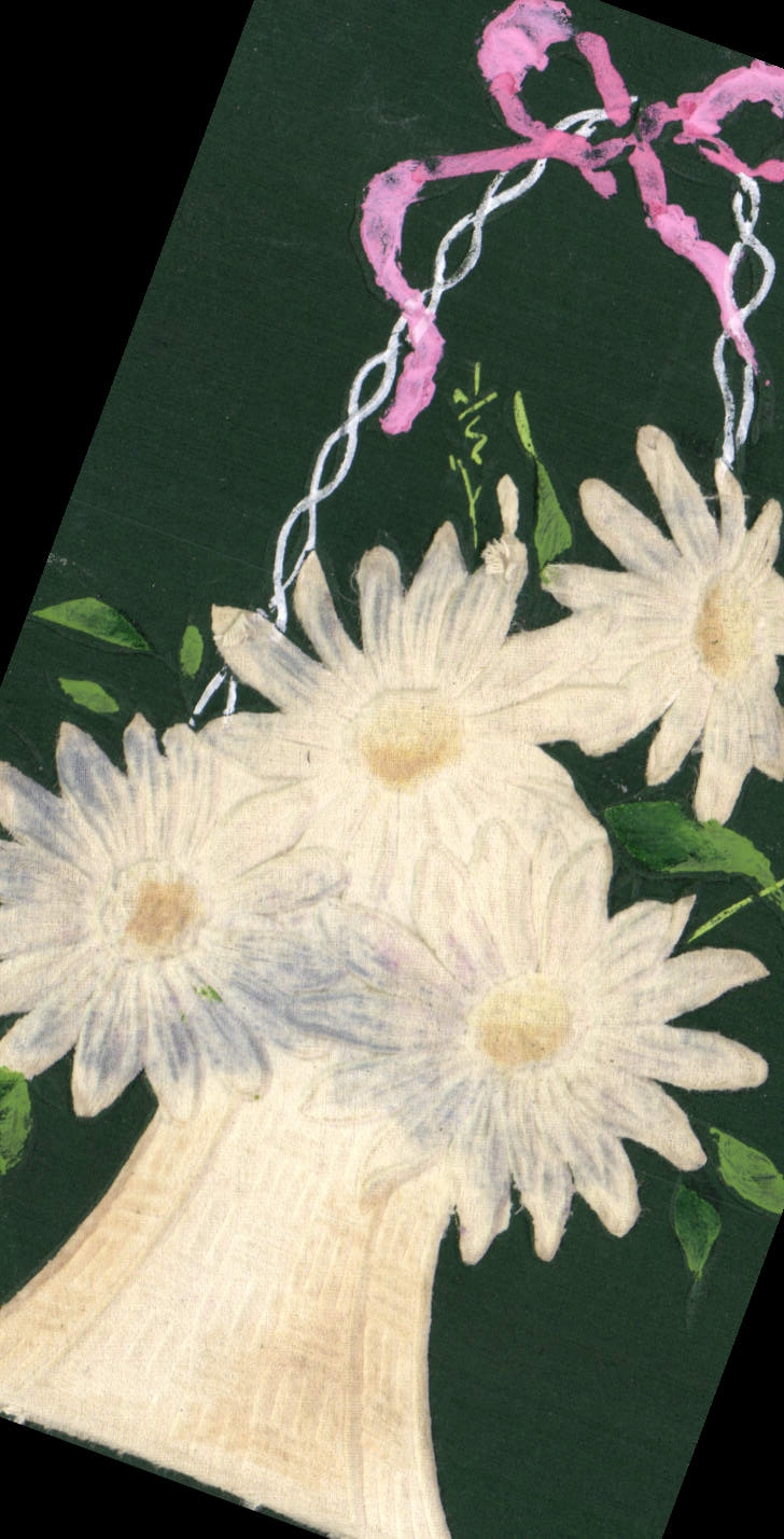 Flores de la fantasía de la POSTAL de la VENDIMIA