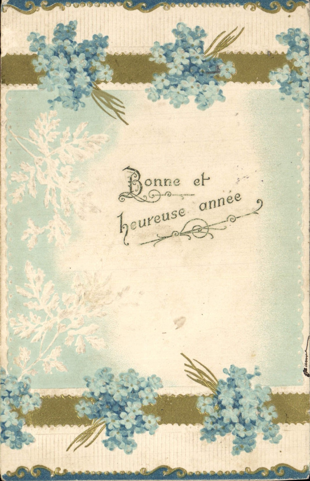 Flores de la fantasía de la POSTAL de la VENDIMIA