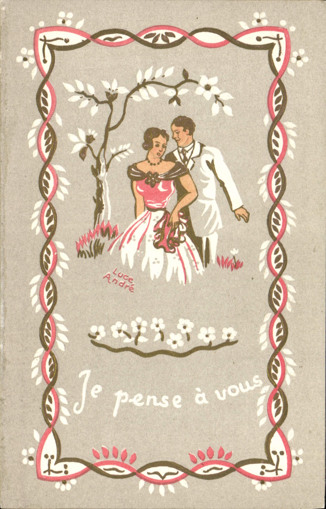 CPA Fantaisie Femme Luce Andre