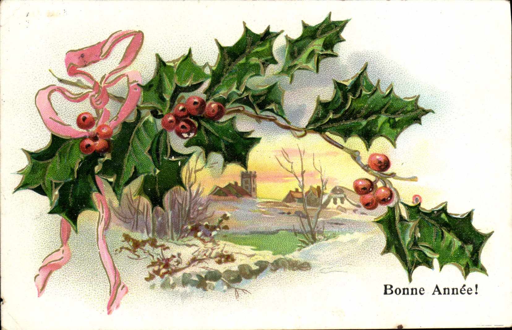 Flores de la fantasía de la POSTAL de la VENDIMIA