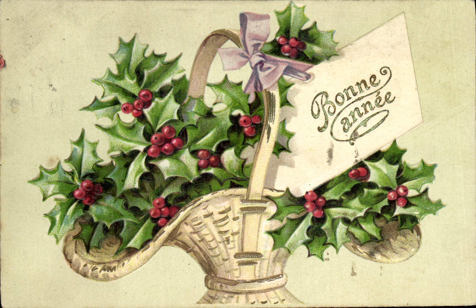 Flores de la fantasía de la POSTAL de la VENDIMIA