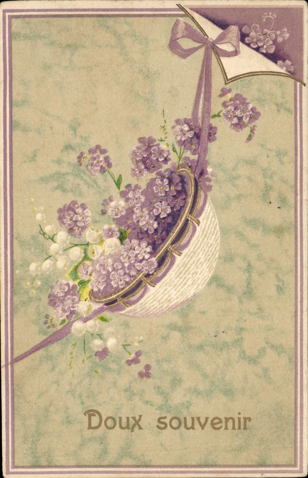 VINTAGE POSTCARD Fantasy Flowers