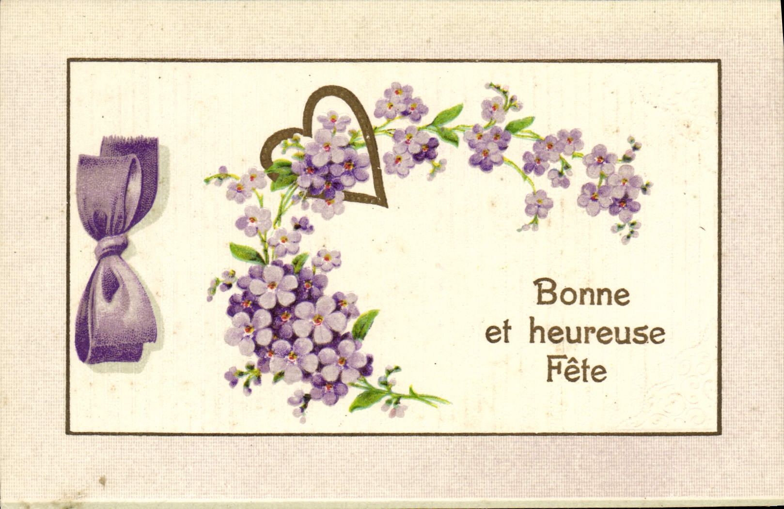 VINTAGE POSTCARD Fantasy Flowers