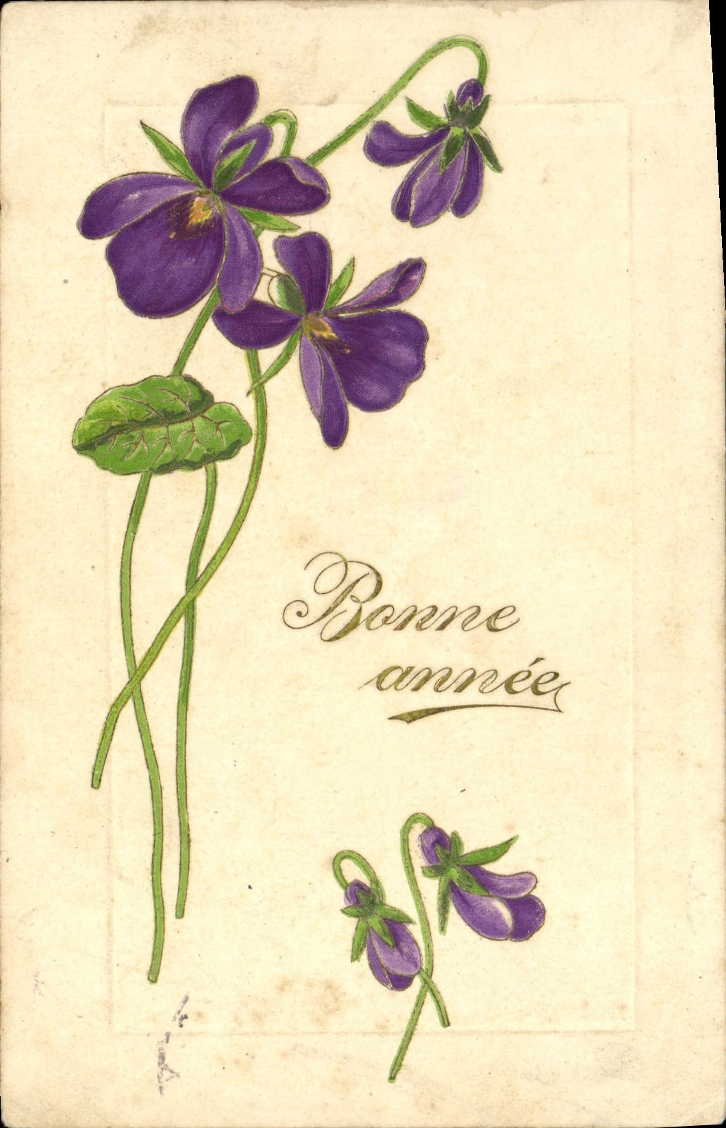 VINTAGE POSTCARD Fantasy Flowers