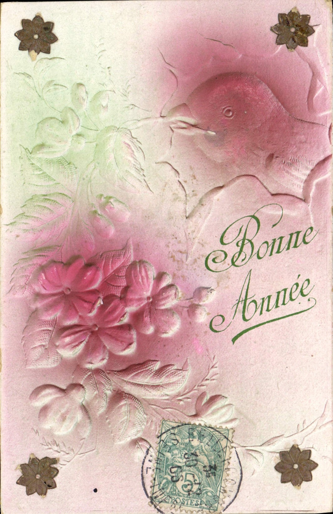 VINTAGE POSTCARD Fantasy Flowers