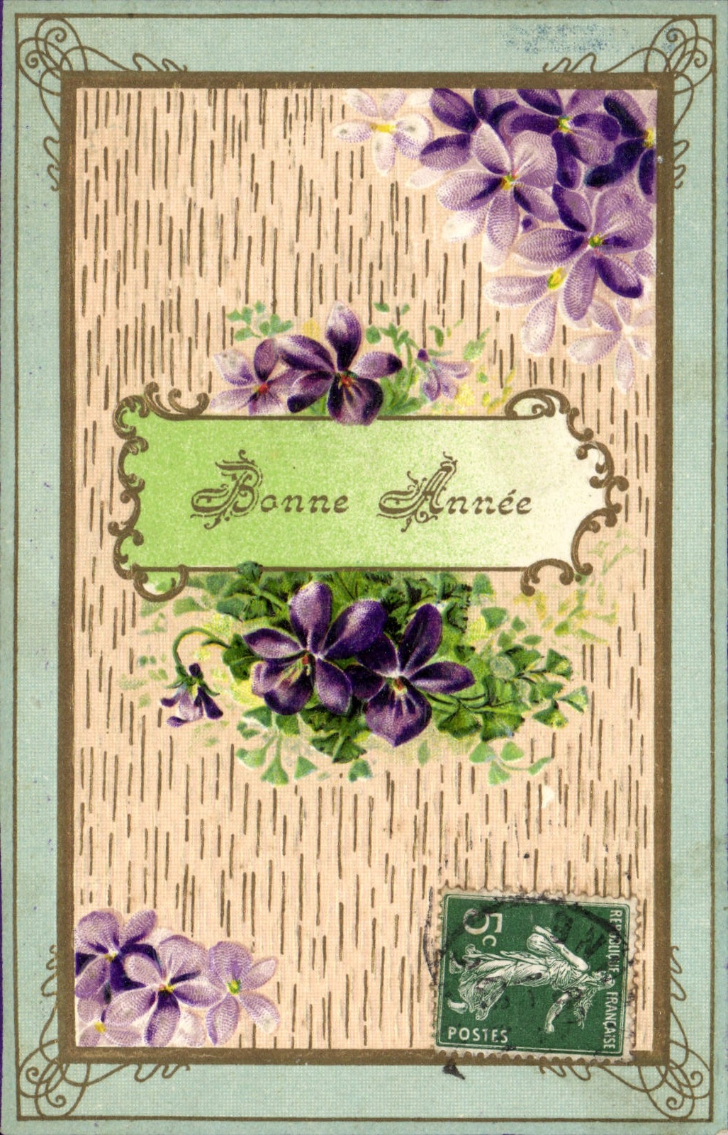 VINTAGE POSTCARD Fantasy Flowers