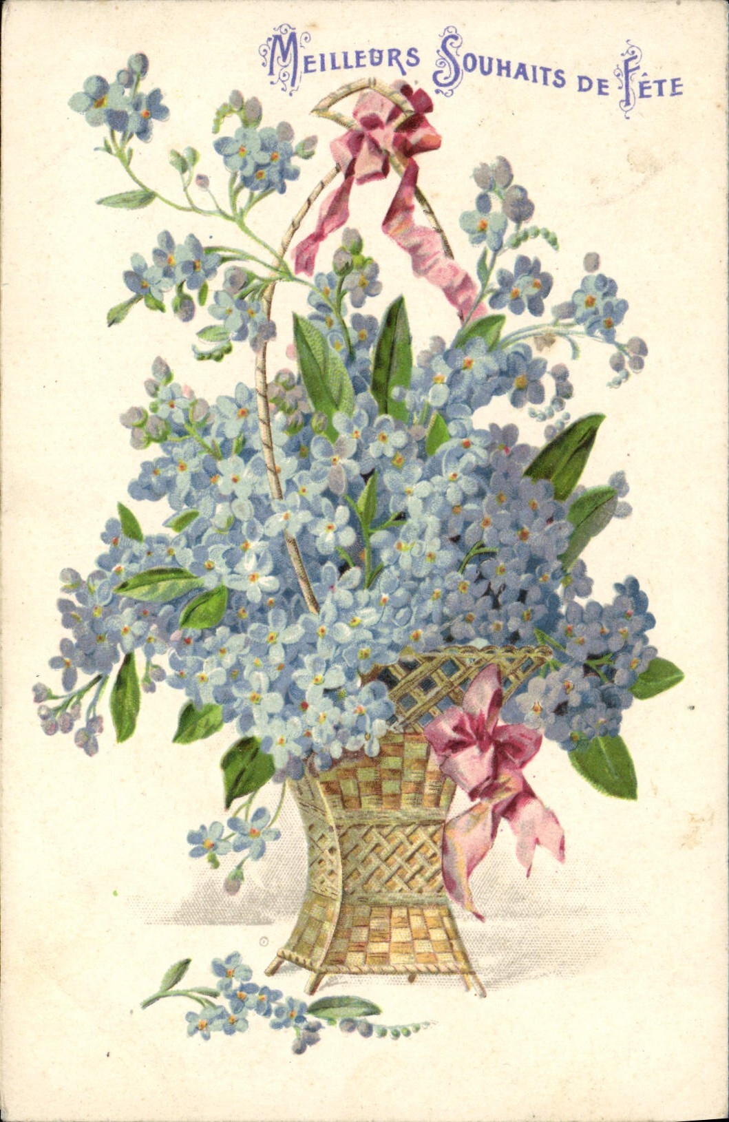 VINTAGE POSTCARD Fantasy Flowers