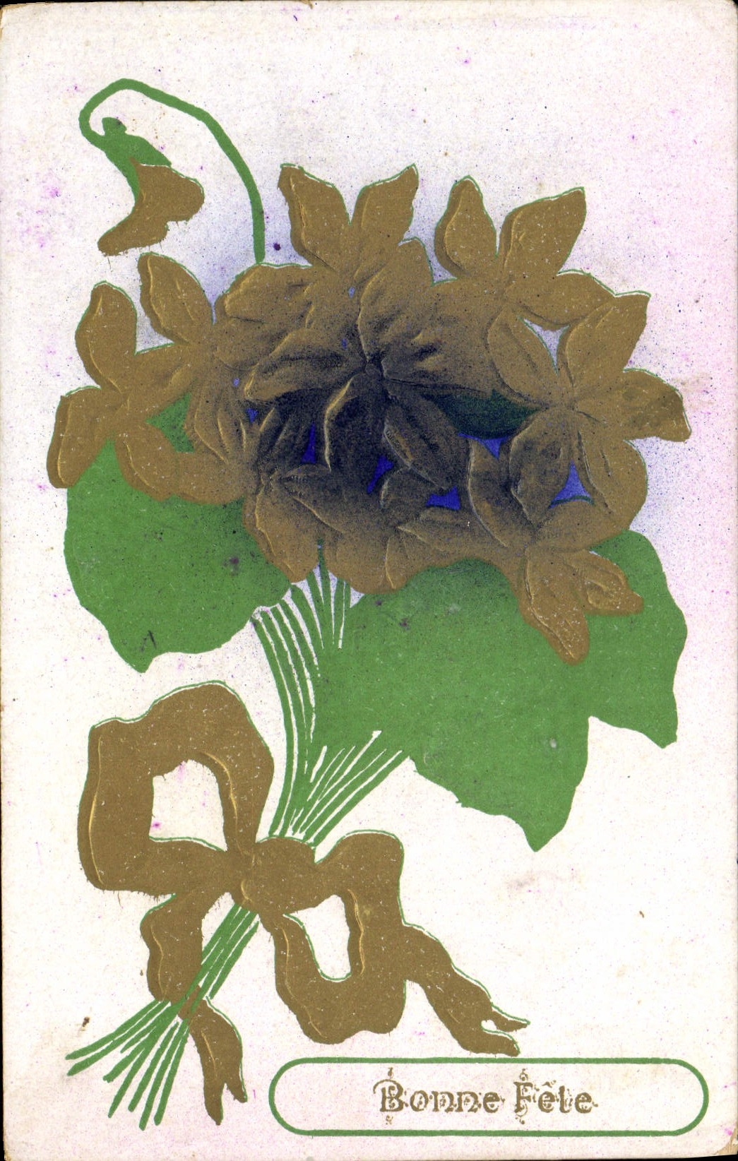 VINTAGE POSTCARD Fantasy Flowers