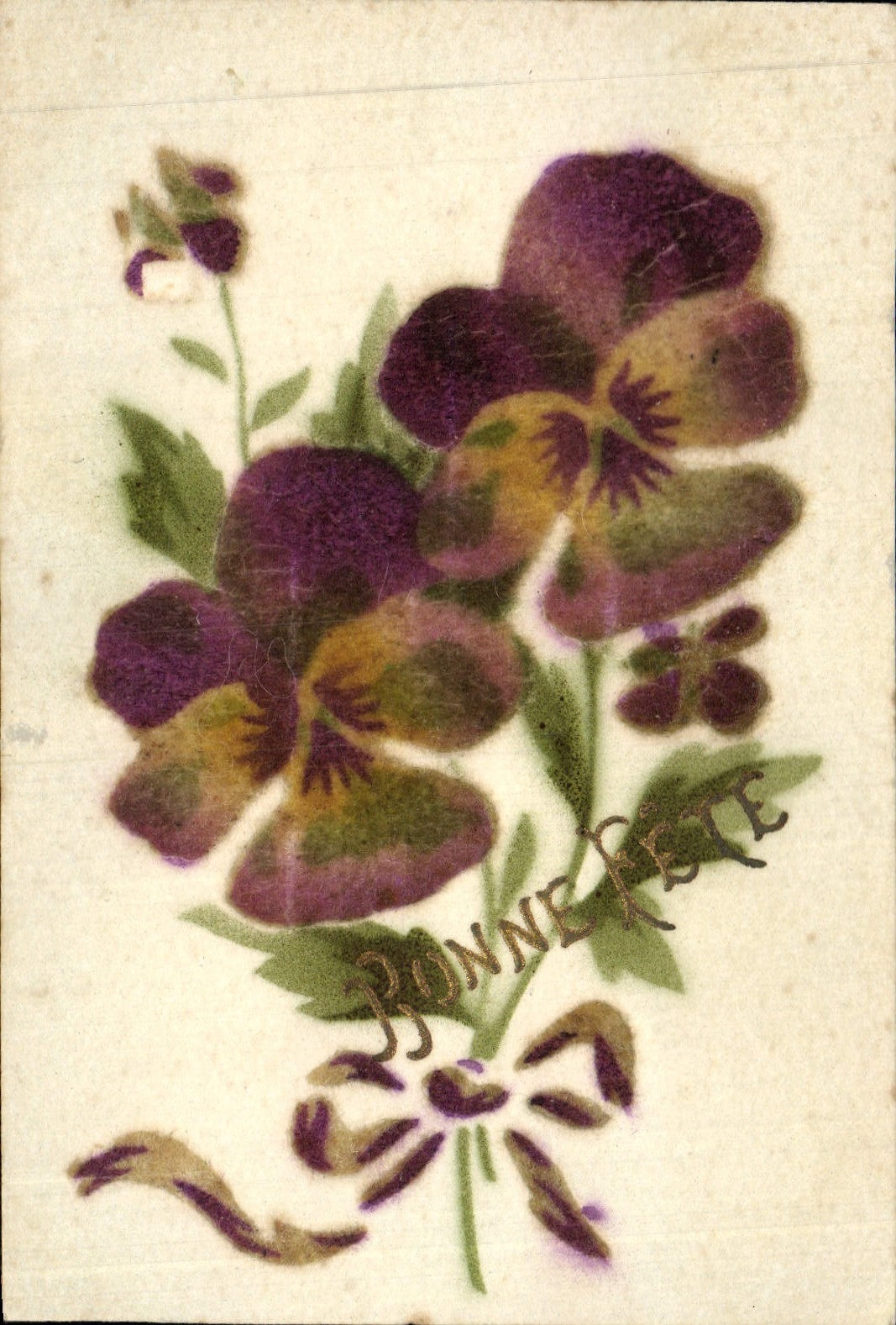 VINTAGE POSTCARD Fantasy Flowers