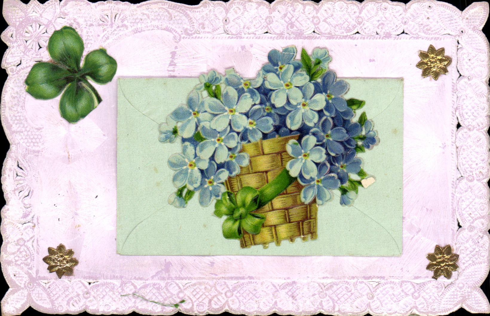 VINTAGE POSTCARD Fantasy Flowers