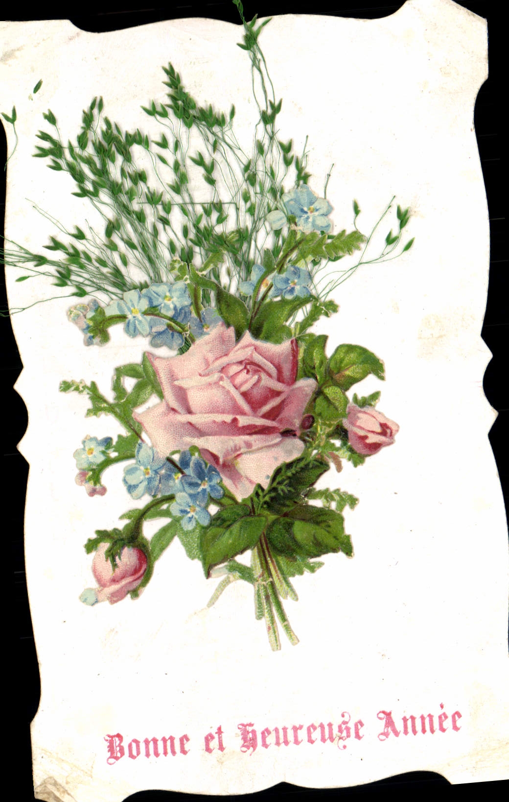 VINTAGE POSTCARD Fantasy Flowers