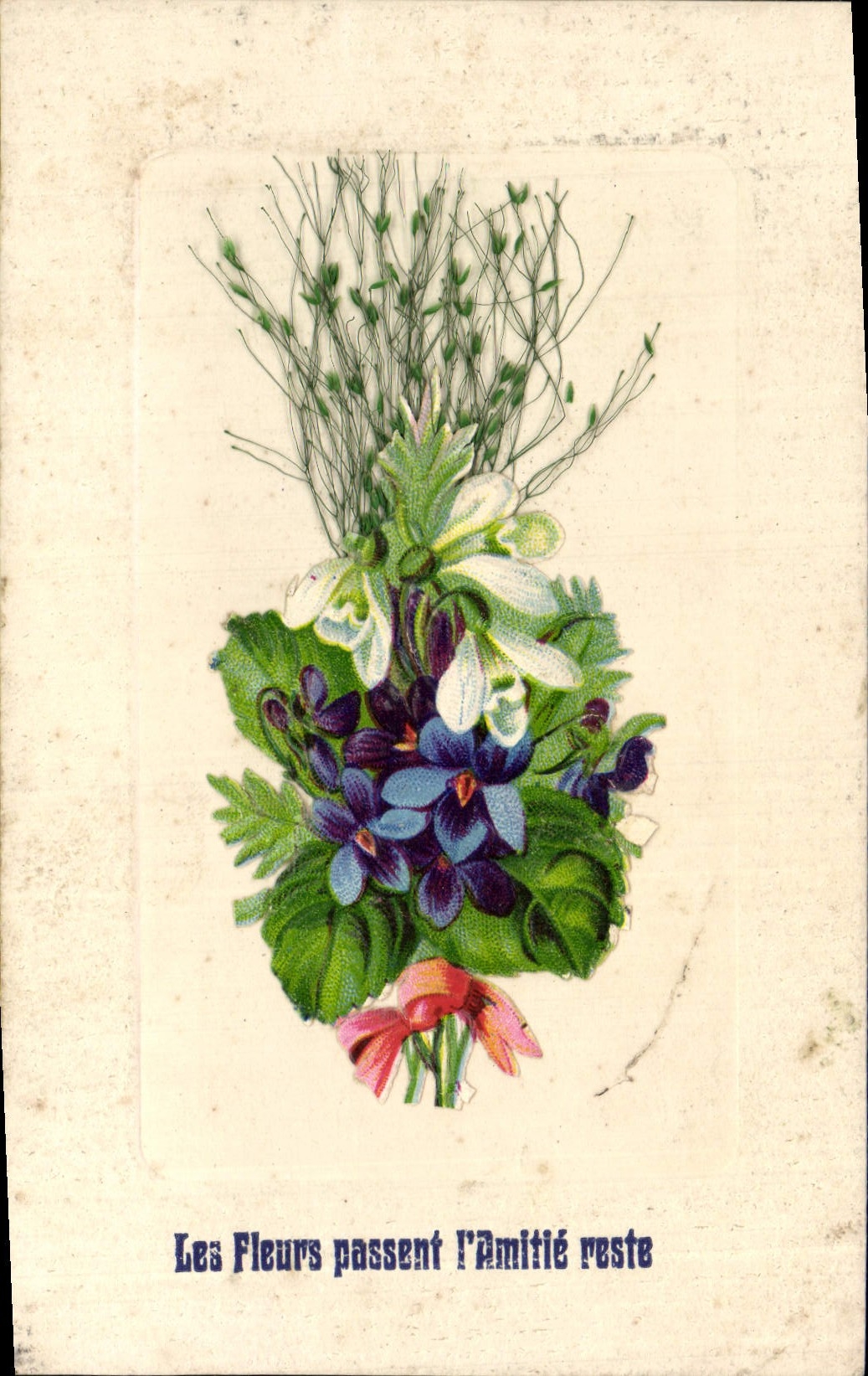 VINTAGE POSTCARD Fantasy Flowers