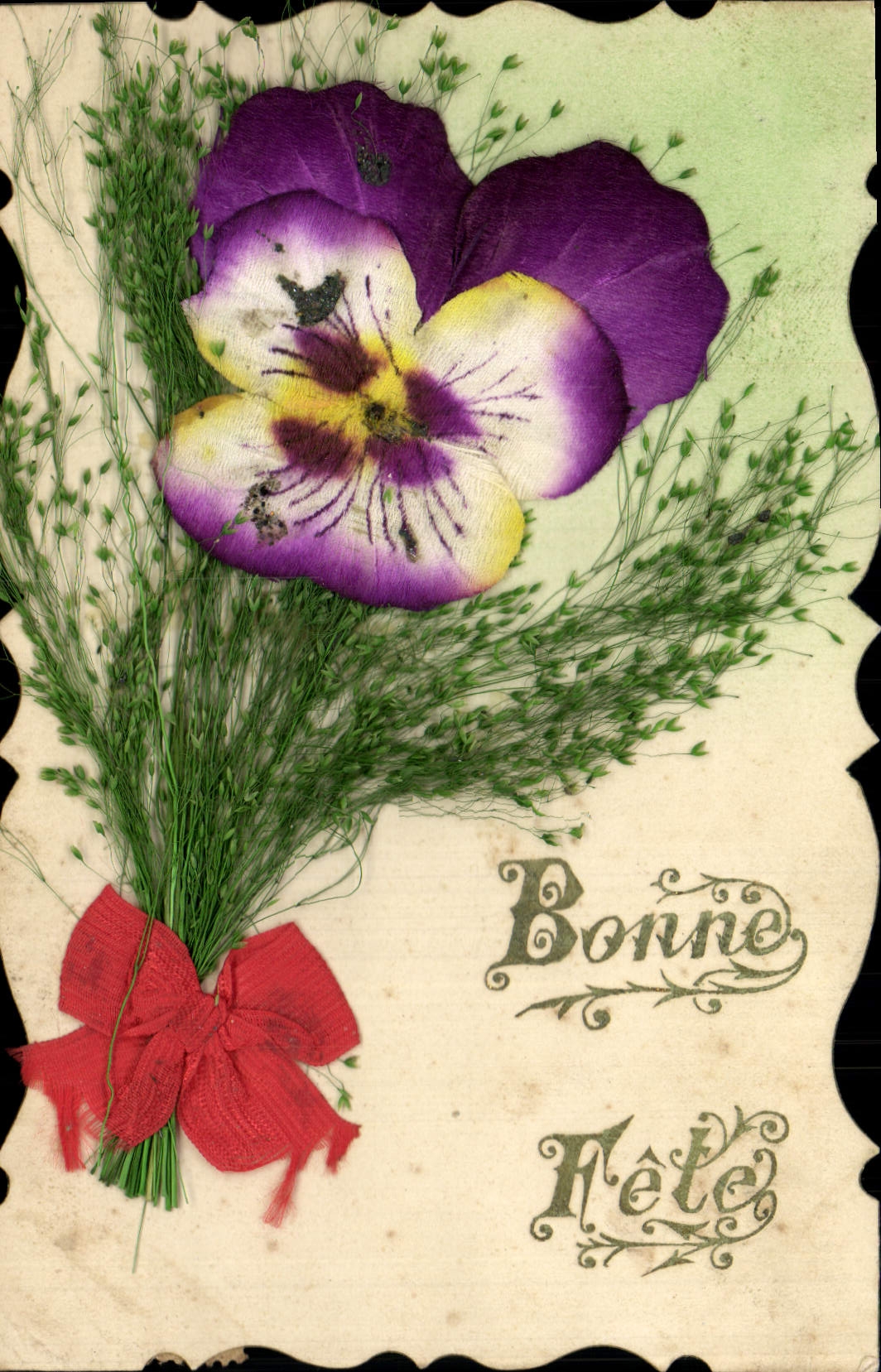 VINTAGE POSTCARD Fantasy Flowers
