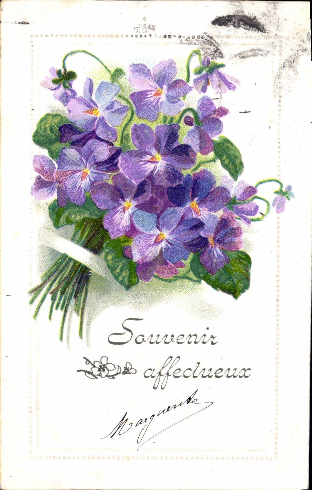 VINTAGE POSTCARD Fantasy Flowers