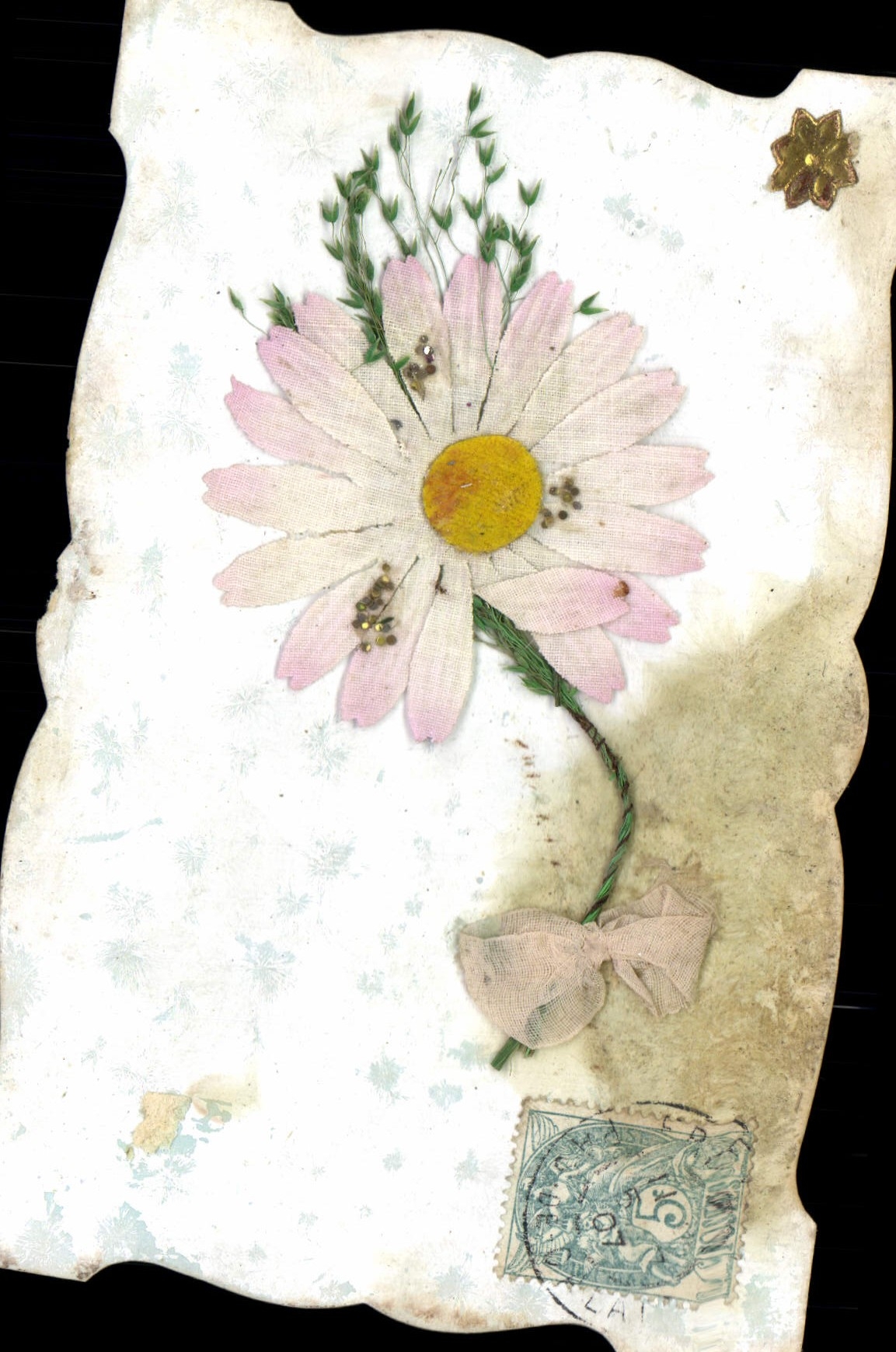 VINTAGE POSTCARD Fantasy Flowers