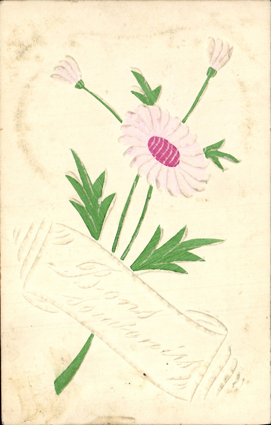 VINTAGE POSTCARD Fantasy Flowers