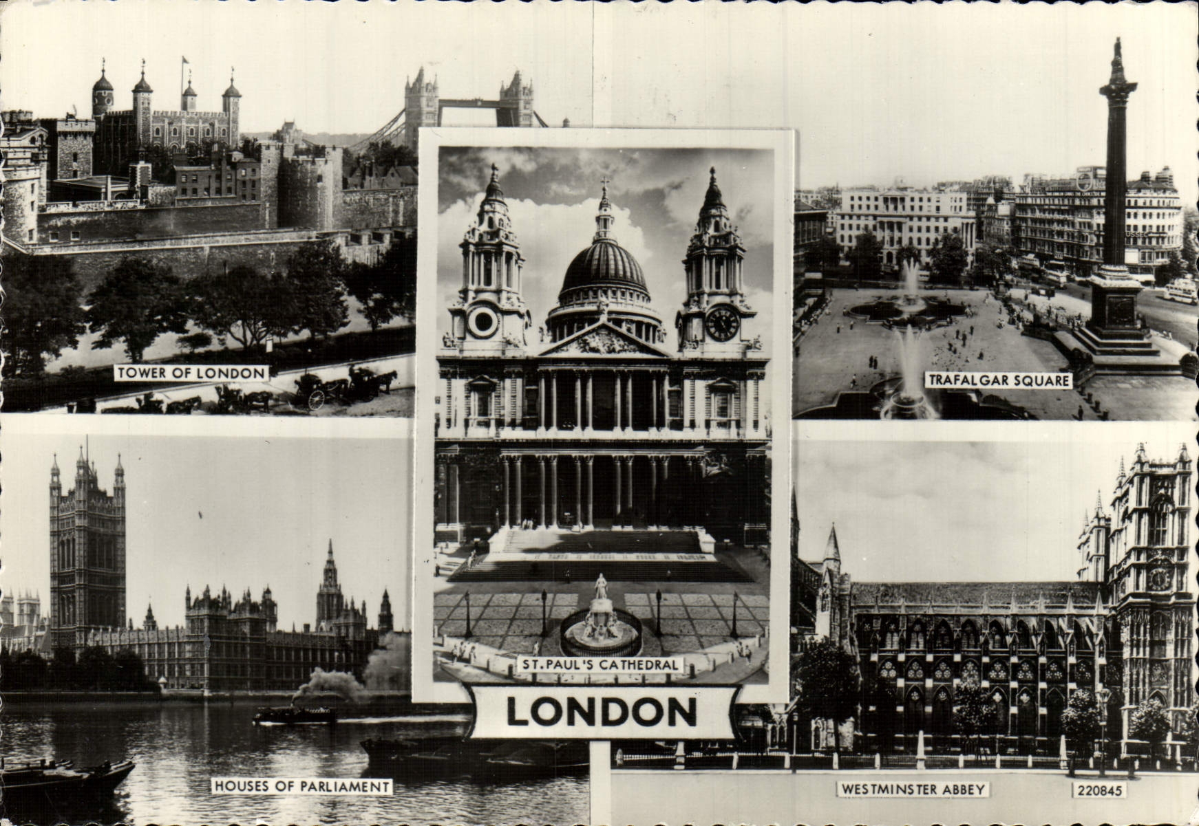 CPM London Tower Trafalgar Square Houses of Parliament Westminster Abbey