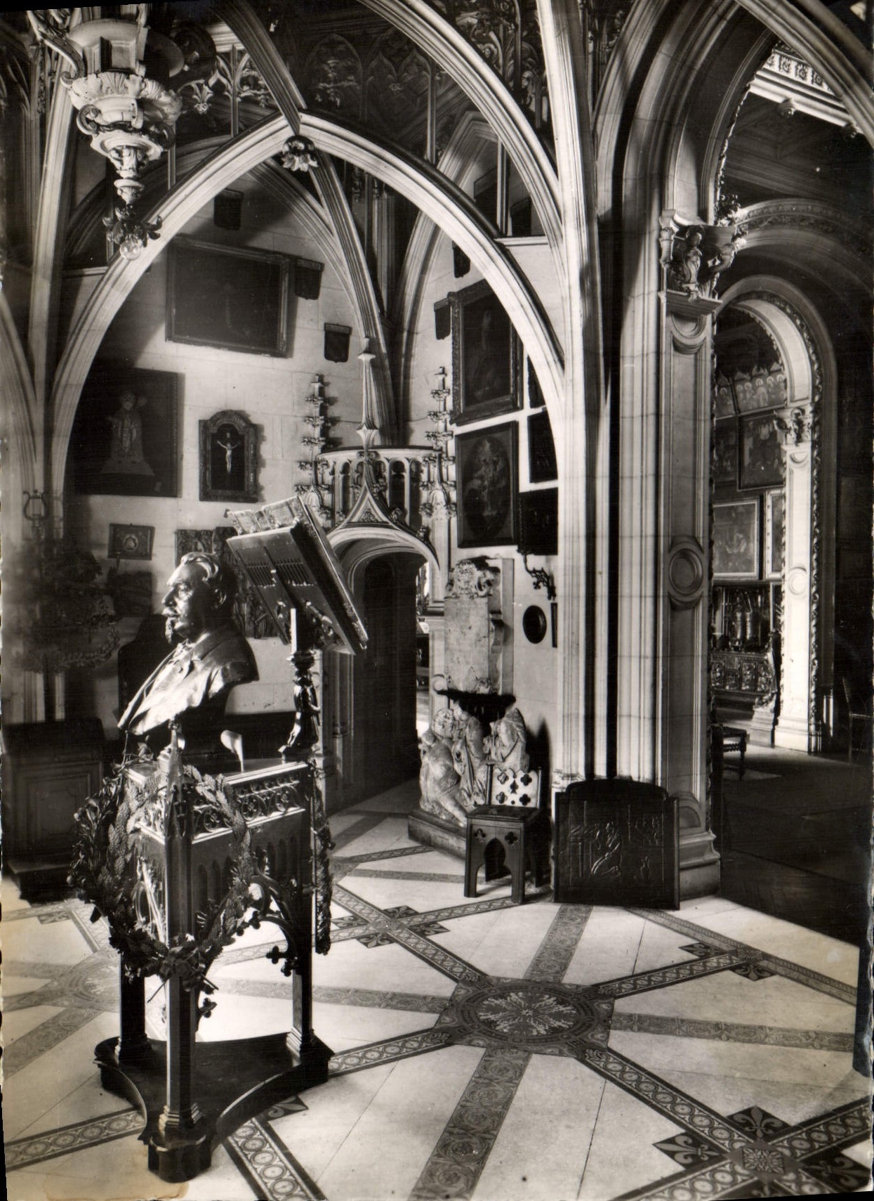 POSTAL MODERNA el benedictino tiene Fecamp el museo el oratorio