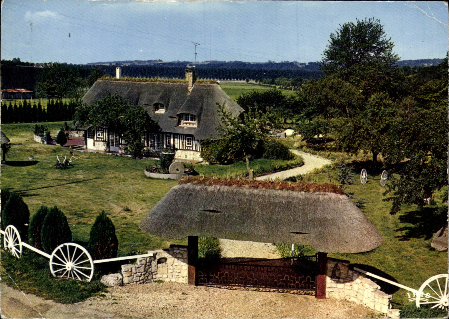 MODERN CARD Charms And Colors Of Normandy Logis Norman has Vatteville the Street