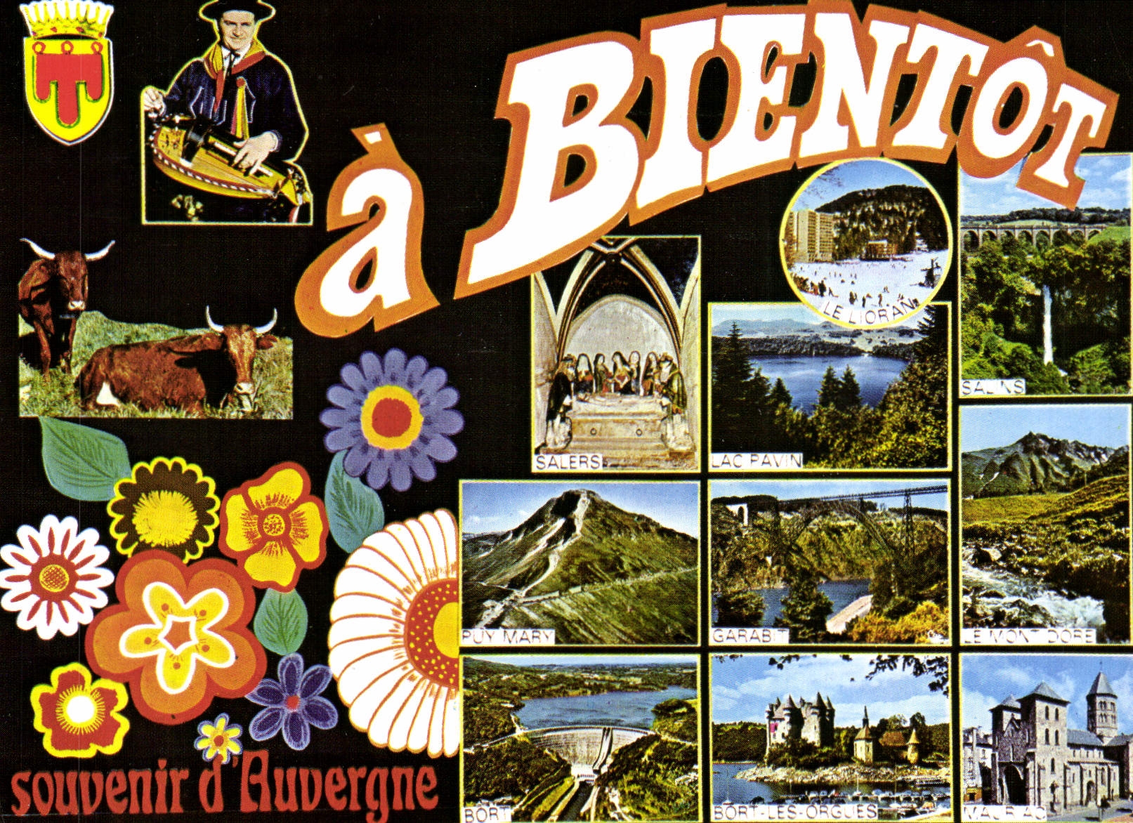 MODERN CARD To remember of Auvergne