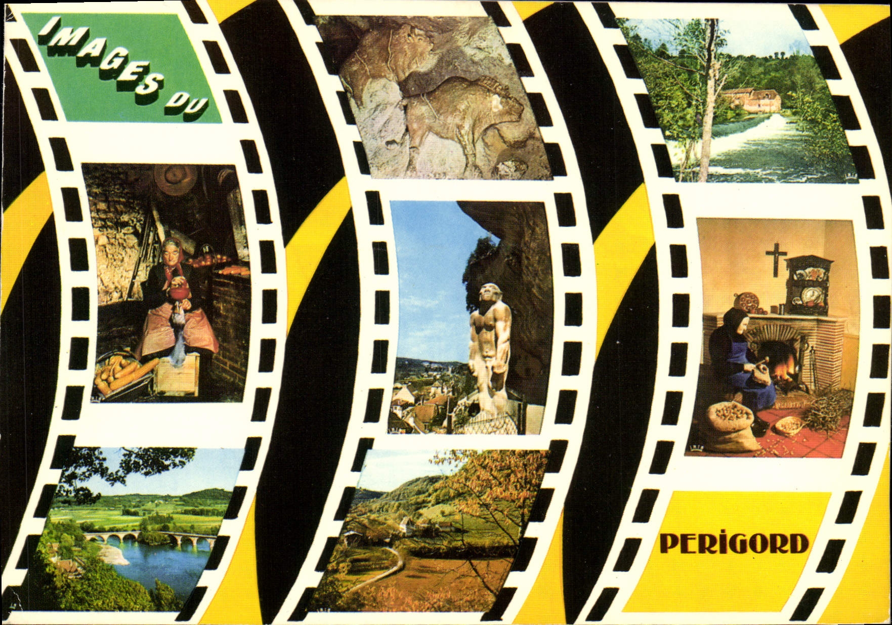 POSTAL MODERNA imágenes de la tuerca Casseuse Limeuil Eyzies de Perigord