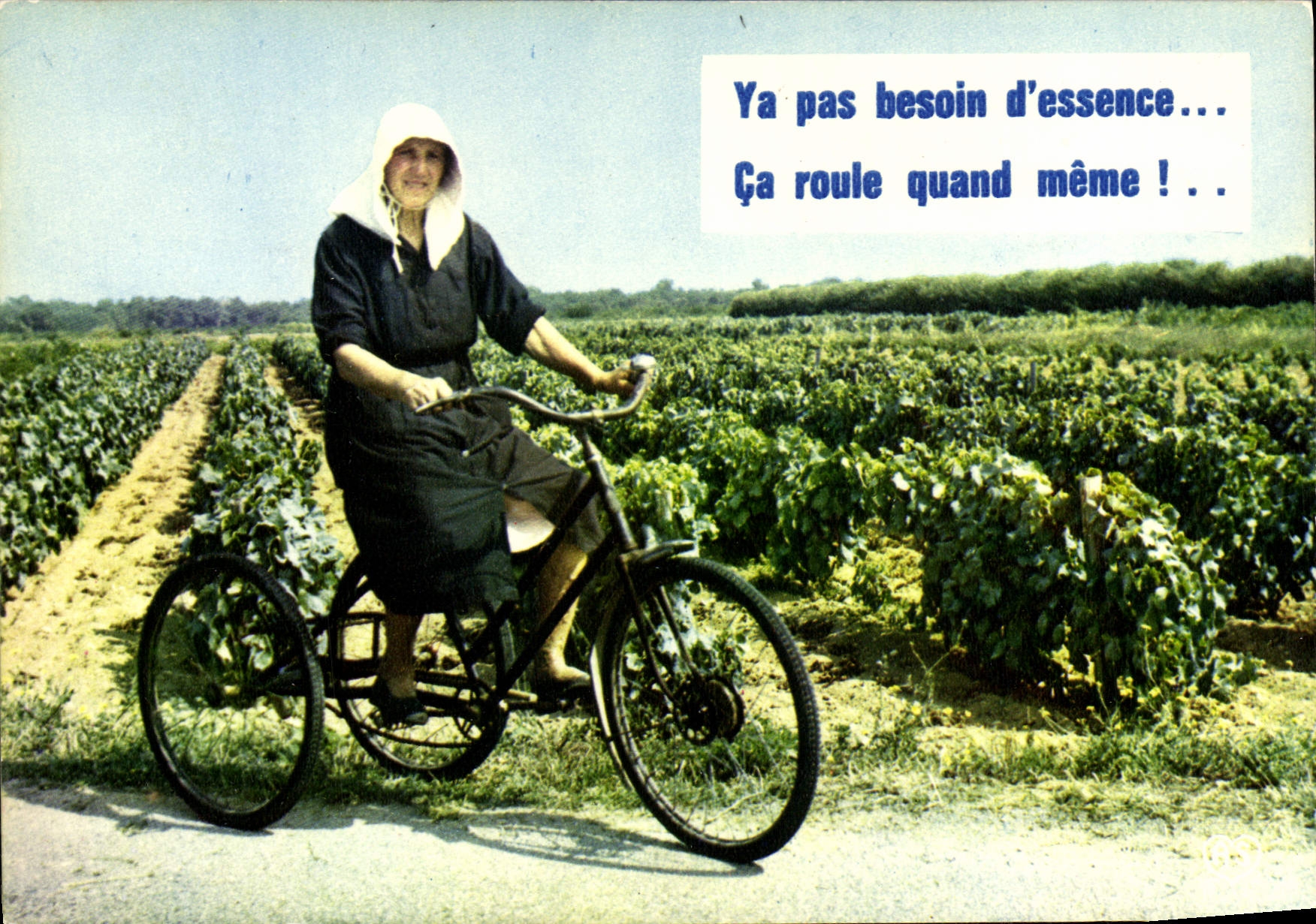 MODERN CARD Ya Pas Need For gasoline Ca Rolls Bicycle Three-wheeled Folklore Nevertheless