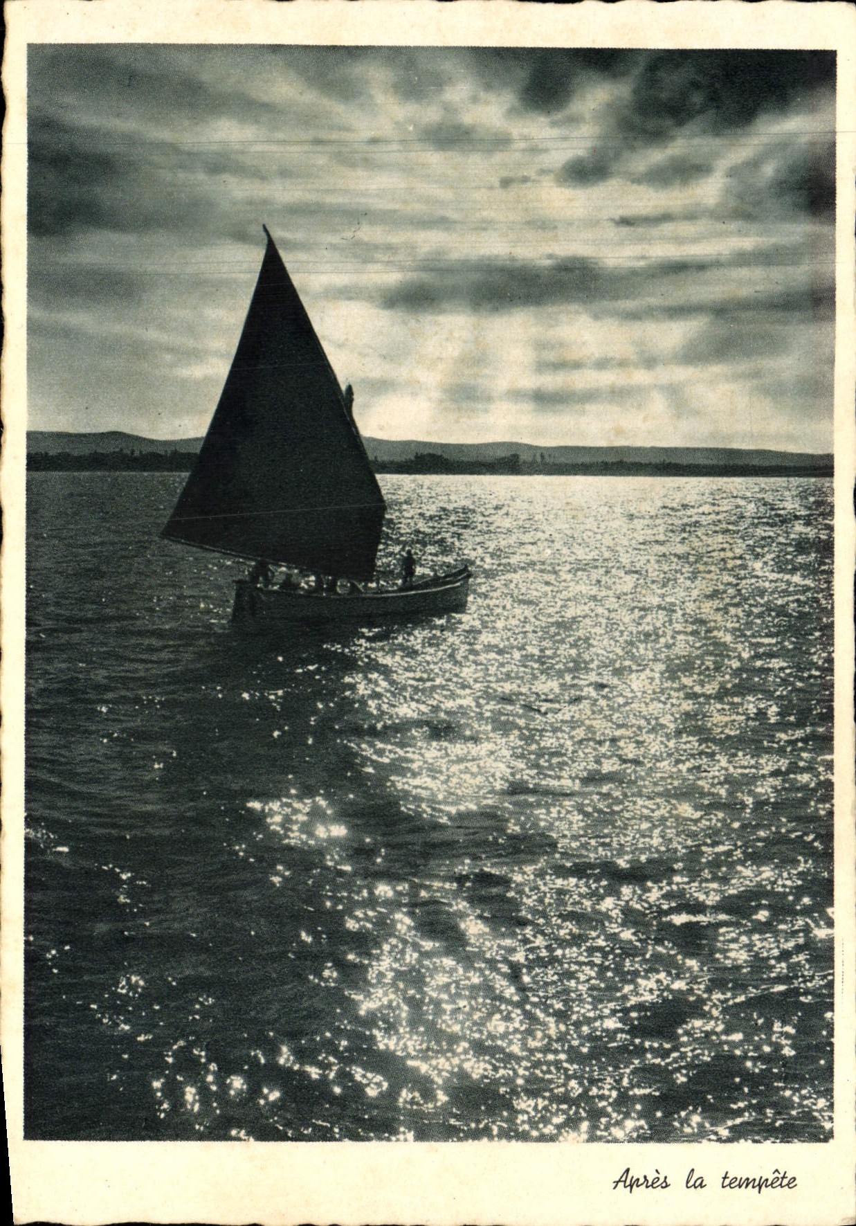 MODERN CARD After the Storm Boat